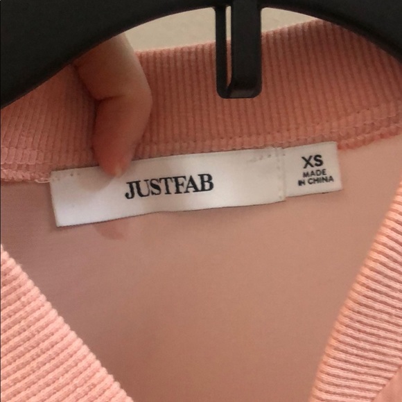 JustFab 3d Floral Bomber in Mellow Rose - Picture 13 of 14